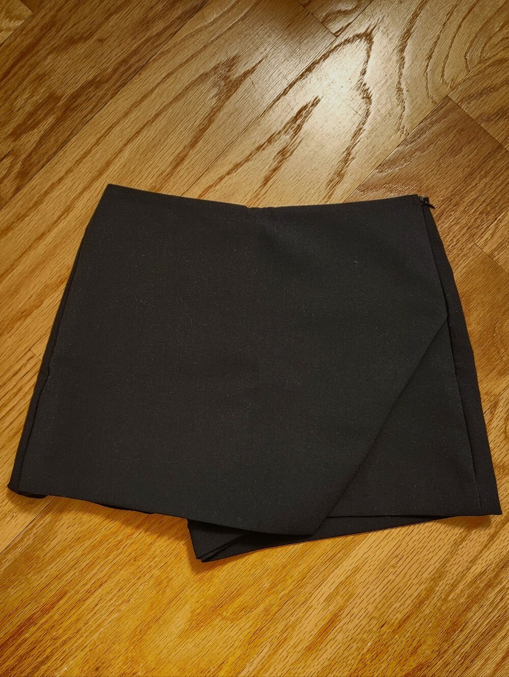 Black asymmetrical skort